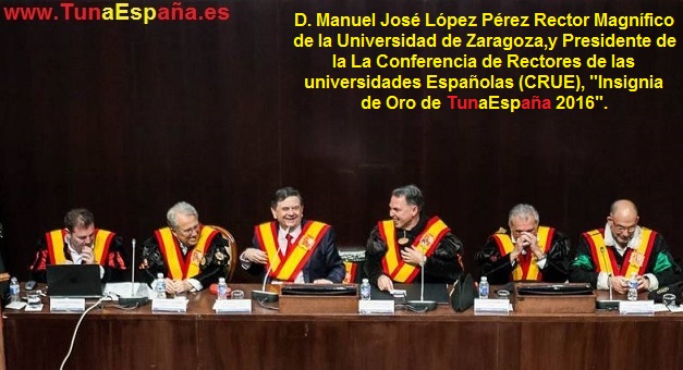 TunaEspaña, Don Dudo,Carlos Espinosa, Insignia de Oro, Rector universidad, CRUE,conferencia,01