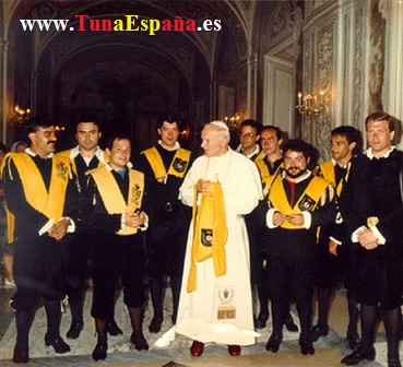 TunaEspaña,Papa Juan Pablo II, Tuna Medicina Valladolid,