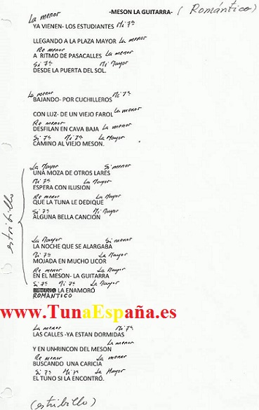 TunaEspaña, Certamen Tuna, Tuna Industriales upm, Cancionero tuna, Canciones de tuna, 041