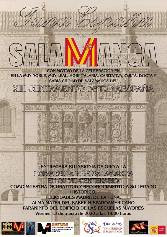 TunaEspaña-Juntamento-Salamanca-DonDudo-Carlos-Espinosa-Universidad-salamanca-fronton-Patio-escuelas, Rector Universidad Salamanca