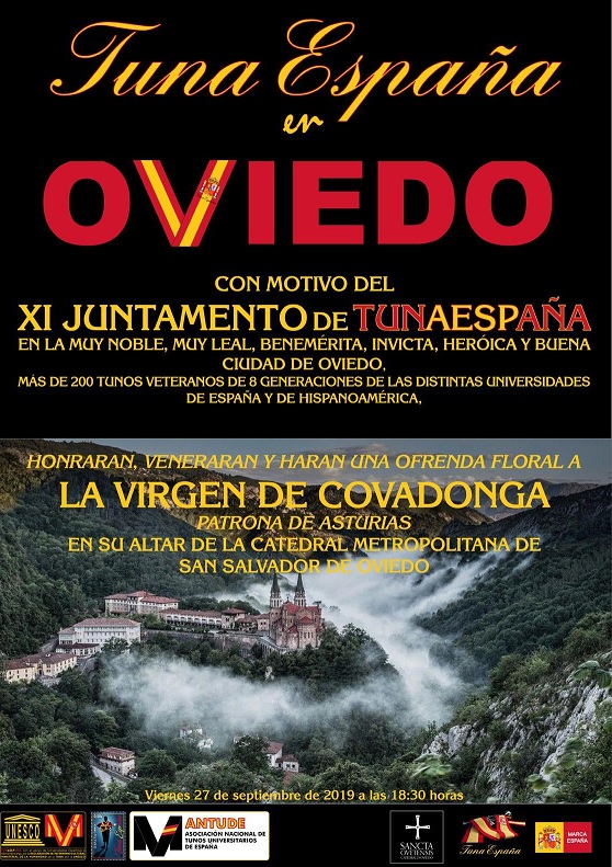 Tuna España – Universitaria » Blog Archive » juntamento-tunaespaña-oviedo -homenaje-virgen-de-Covadonga-don-dudo-carlos-espinosa-celdran-1