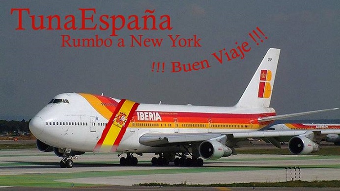 TunaEspaña, Avion, Nueva York, Iberia