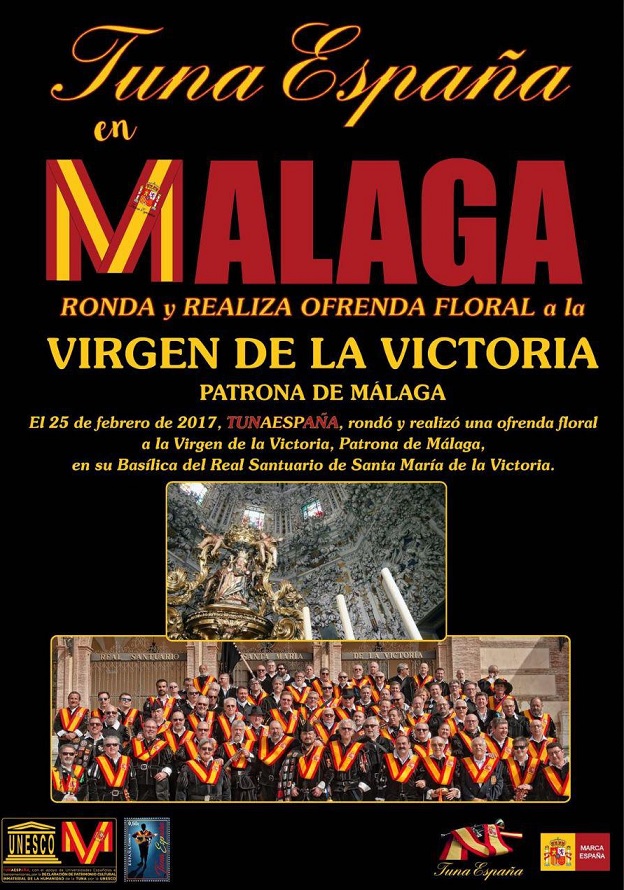 TunaEspaña, Carlos Espinosa Celdran, Don Dudo,Patrona de Malaga, Virgen de la Victoria