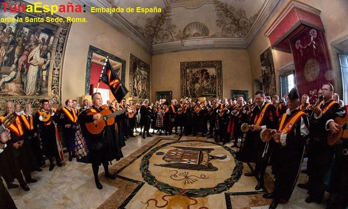 TunaEspaña, Don Dudo, Roma, Embajada España ante la Santa Sede, Carlos Espinosa Celdran