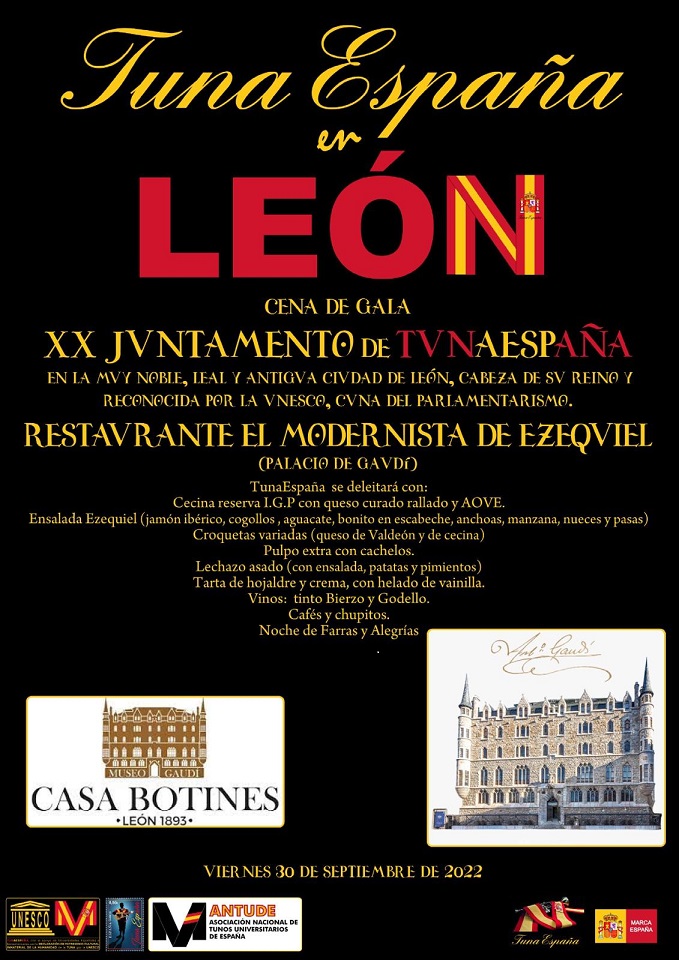 TunaEspaña-Juntamento-Leon, Palacio Gaudi, Casa Botines , Carlos Espinosa, DonDudo