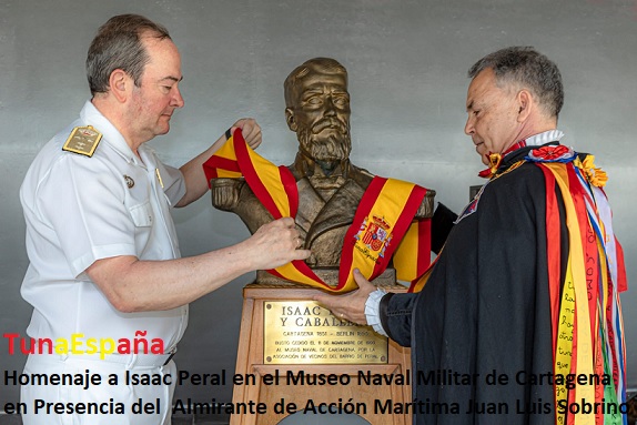 TunaEspaña Juntamento Cartagena Issac Peral Don Dudo, Carlos Espinosa Celdran, Almirante de Accion Maritima de Cartagena